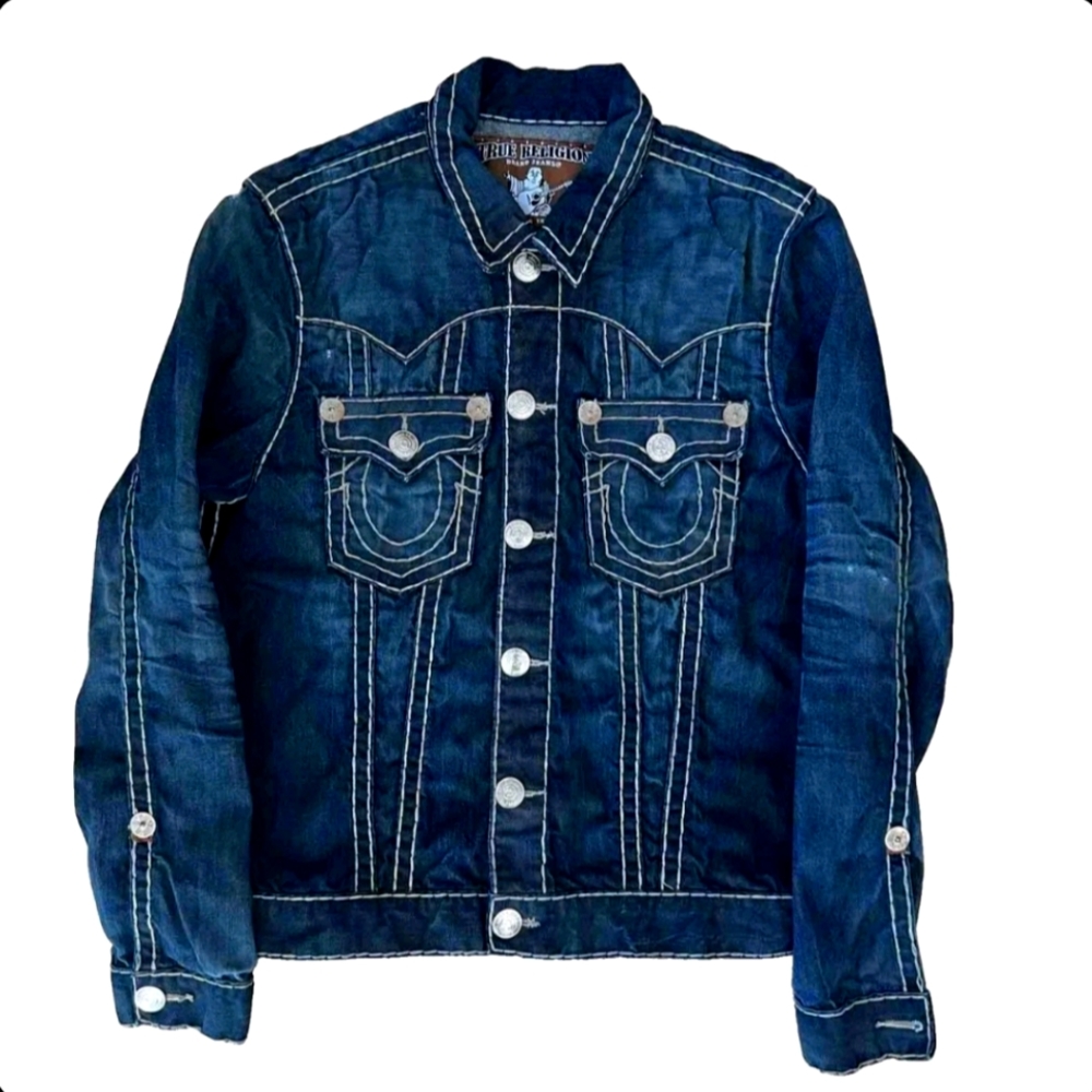True religion blue denim jacket.